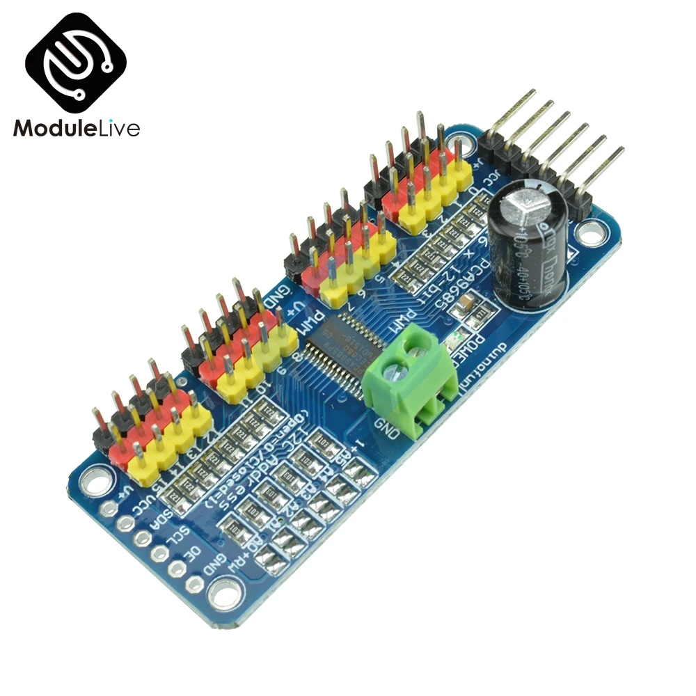 16 канальный видеорегистратор 12 битная ШИМ/Servo Driver I2C интерфейс PCA9685 модуль Raspberry pi
