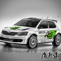 for skoda jing rui car stickers pull flowers ctcc racing car decoration modified vehicle stickers