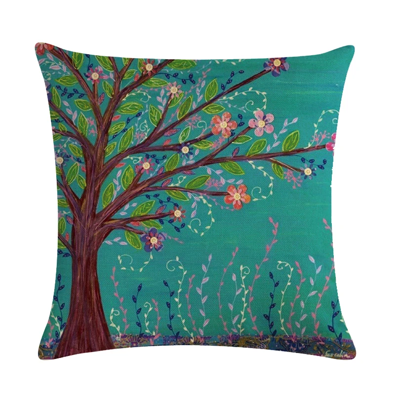 Модные чехлы для подушек 45*45 см подушка Coussin De Salon Sofa наволочка с принтом дерево
