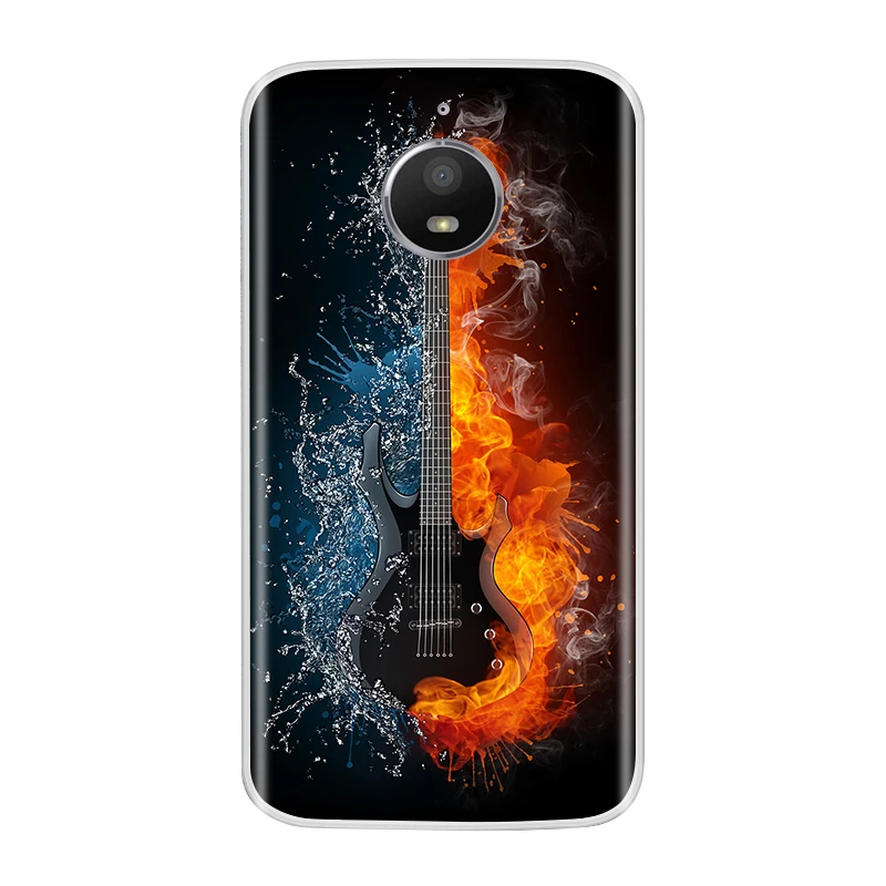 Чехол для Motorola Moto E4 5,0 дюймов, Мягкий Силиконовый ТПУ Модный чехол с рисунком для Moto E4, чехол - Цвет: No.13