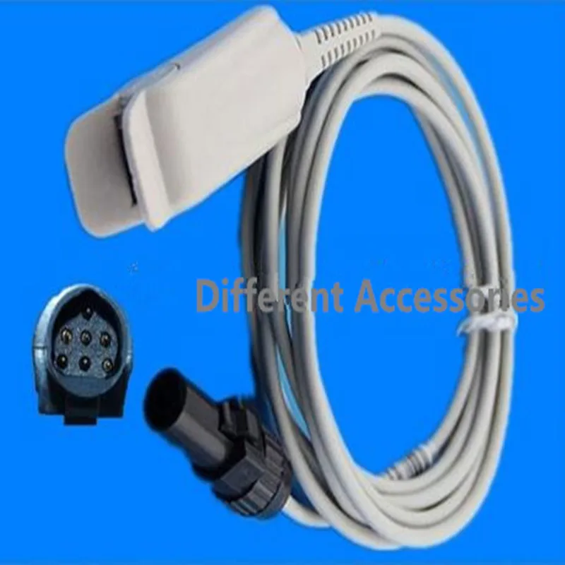 Бесплатная доставка Совместимость с NOVAMETRIX 660 940 7Pin для взрослых датчиком Spo2