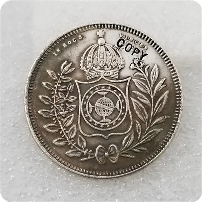 1848 Бразилия 400 рейс имитация монеты