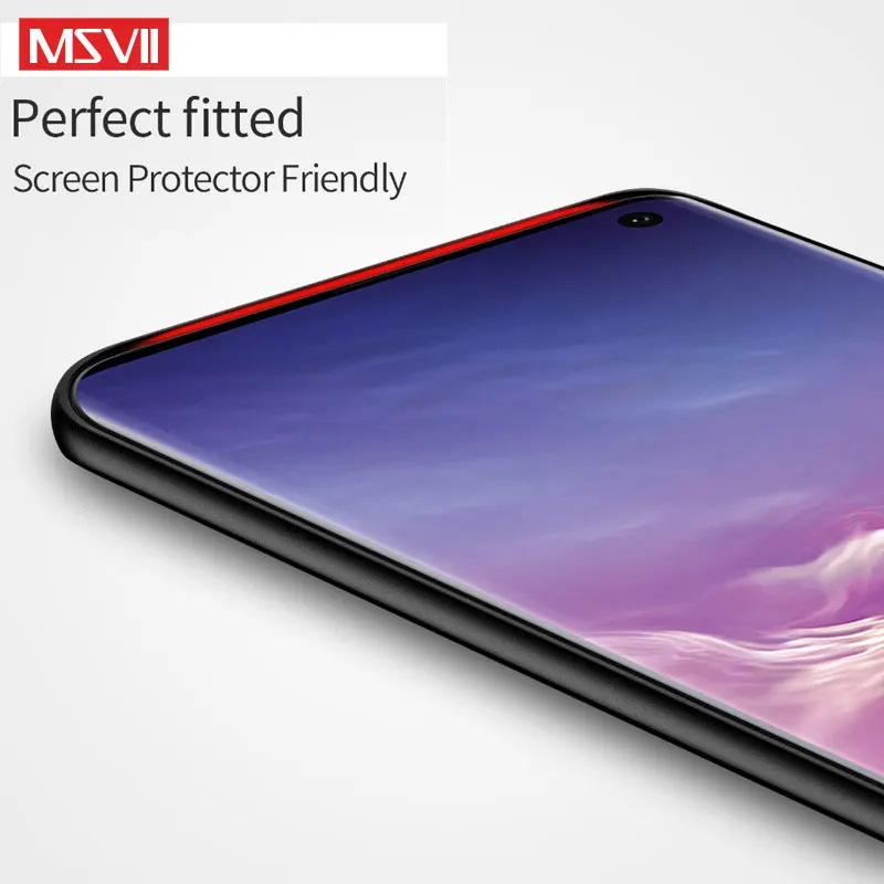Чехол MSVII для Samsung Galaxy S10 S9 S8 Plus тонкий матовый жесткий чехол S7 S6 Edge Lite Coque S10E S20