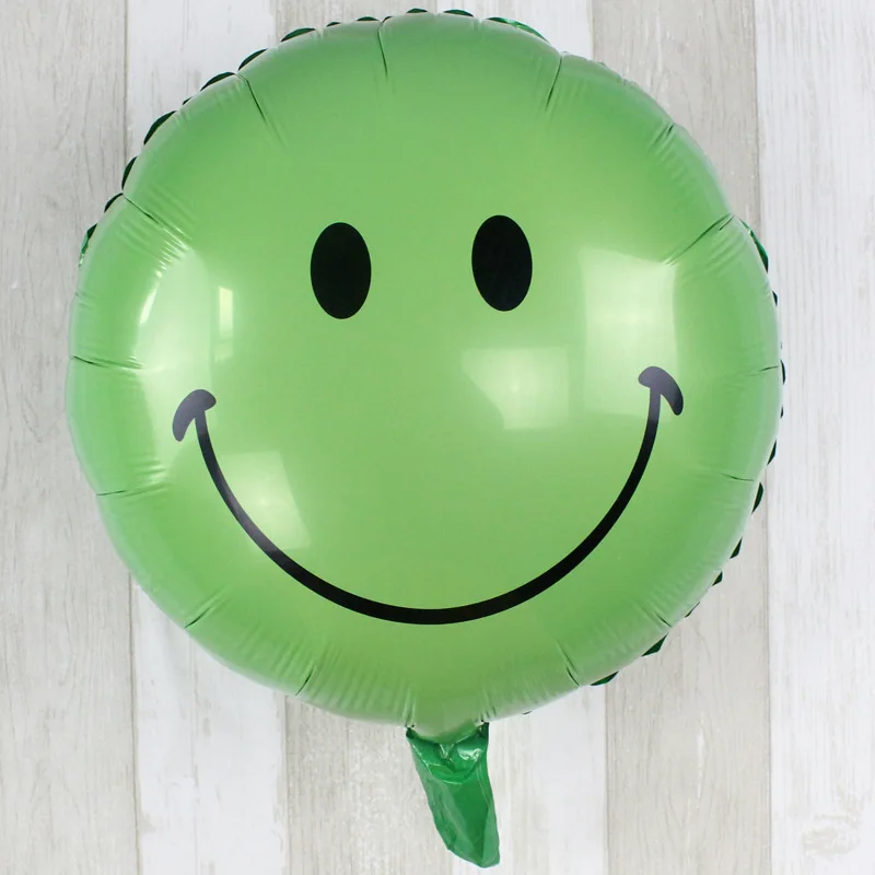 10 шт./лот воздушный шар со смайликом гелиевые фольгированные воздушные шары с