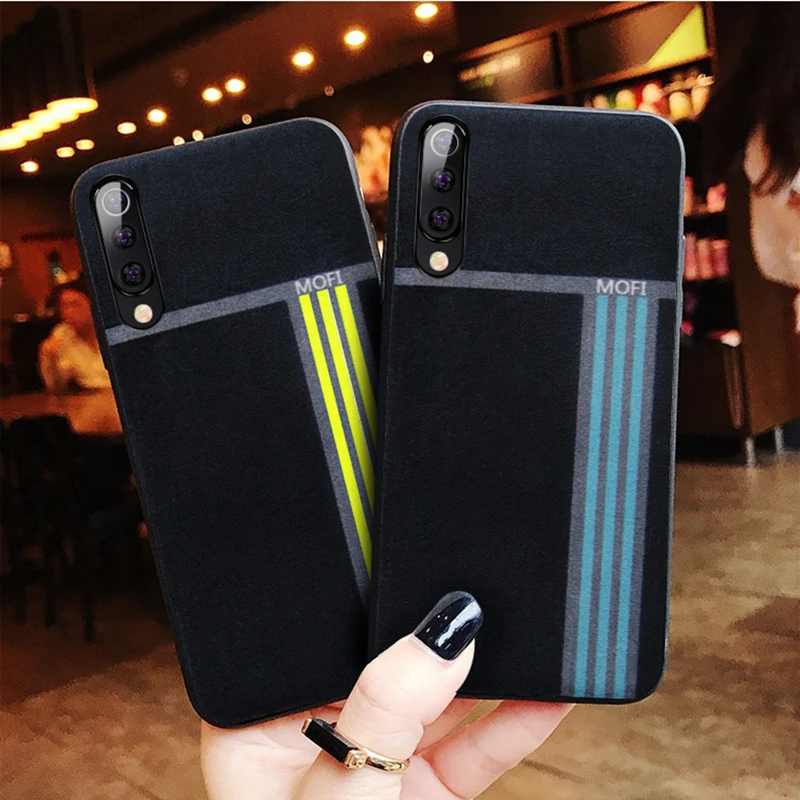 For Xiaomi Mi9 Se Case Cover For Xiaomi Mi9 Case Back Cover Sport Exercise Stripe Pattern Yellow For Xiaomi Mi 9Se Case
