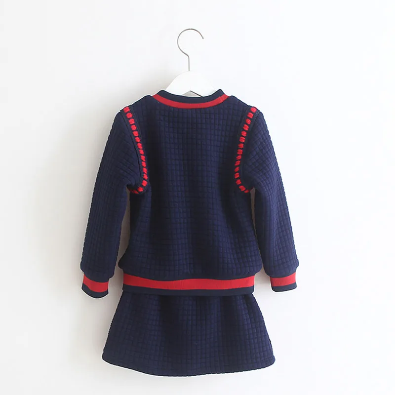Детский комплект одежды для девочек от 2 до 6 лет платье осенний маленьких детская