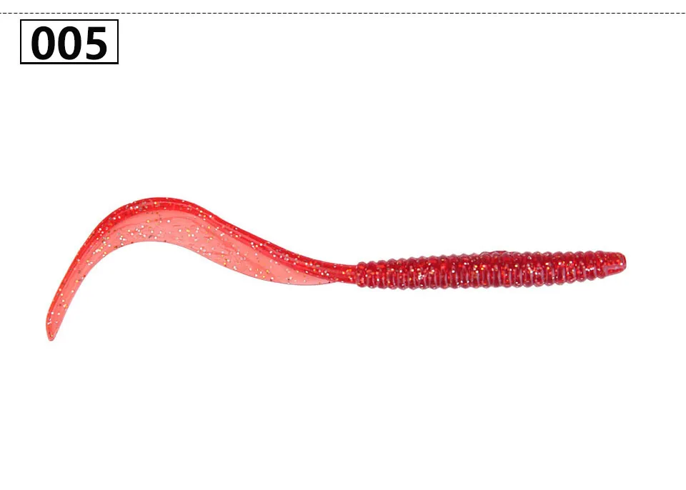 8 шт./лот, Мягкая приманка, червь 2,4 г, 12 см, гибкая приманка Tail grub, силиконовая приманка для рыбалки