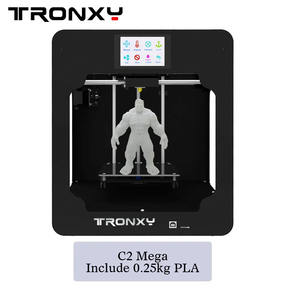 Умный Собранный 3D принтер Tronxy C2 для педагогов и инноваторов 3 5 дюймовый сенсорный