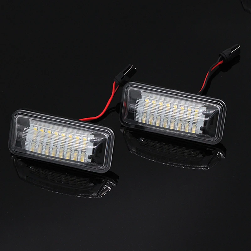 2 шт./лот светодиодные лампы номерного знака автомобиля без ошибок 24 SMD для