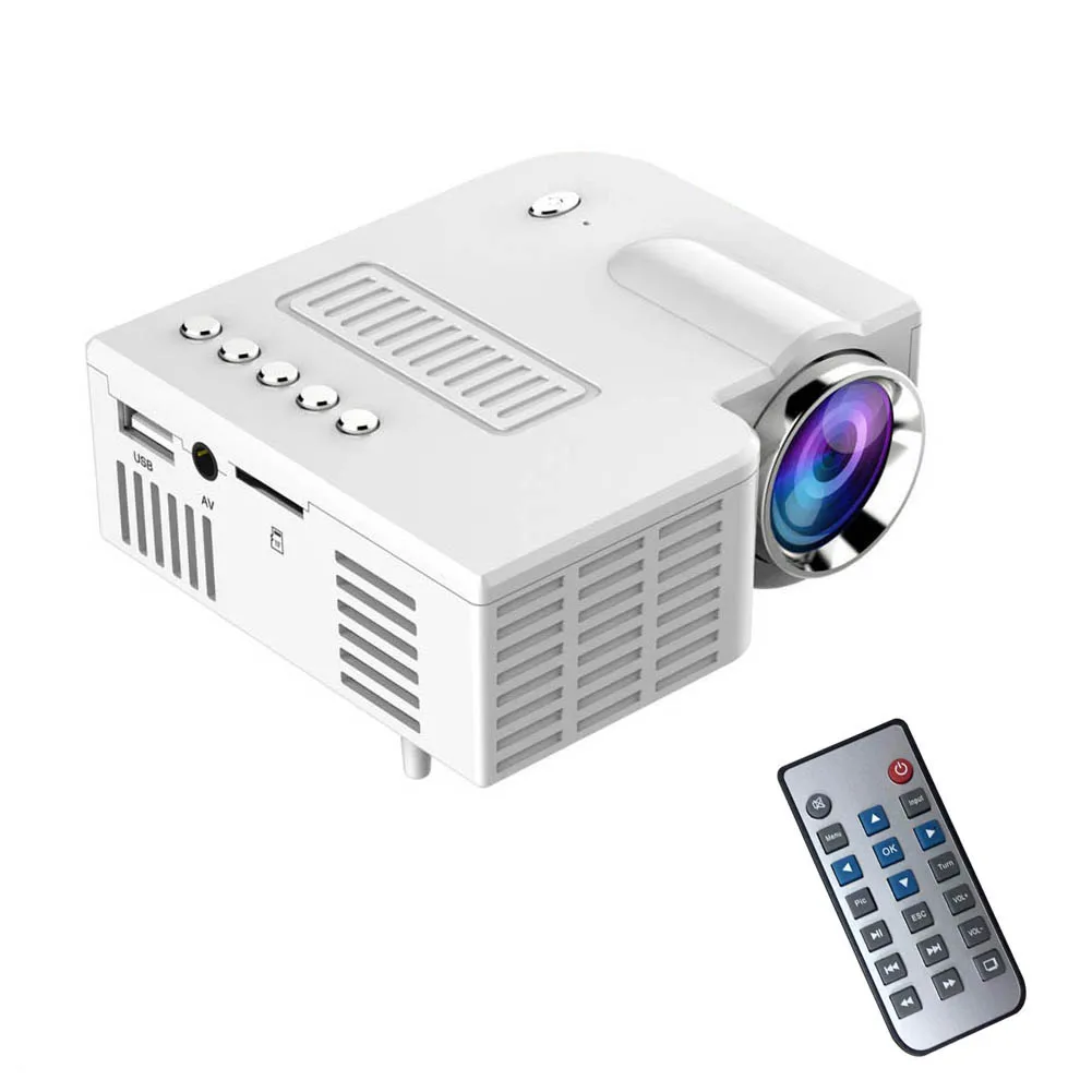 US Plug светодиодный проектор для домашнего кинотеатра портативный UC28 PRO HDMI Mini
