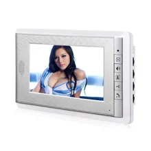 7 inch Color LCD Screen 2-Way Hands Free intercom Video Door Phone Doorbell Monitor Wired,Support Monitoring, Unlock,Intercom