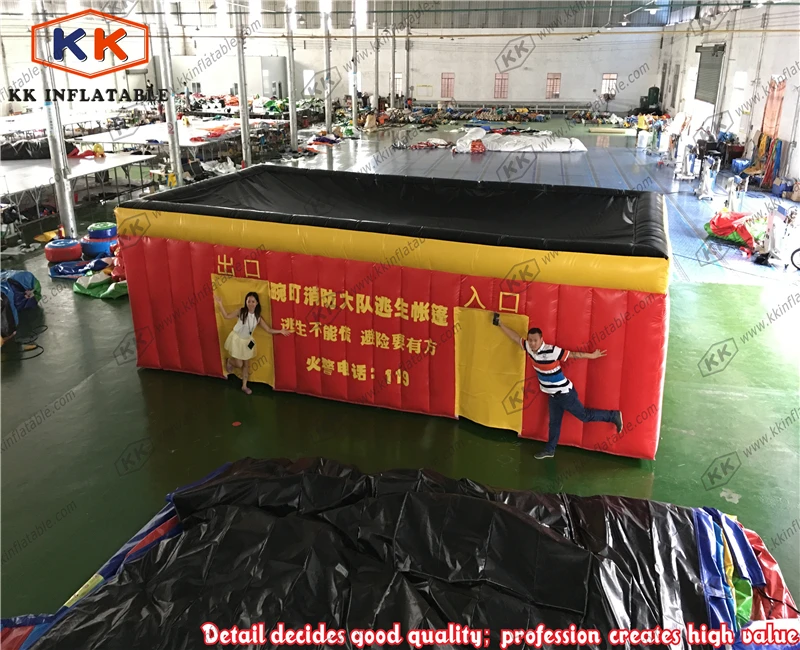 Большая надувная палатка для пожарной дрели 8 м * 4 м-ПВХ брезент или Оксфорд |