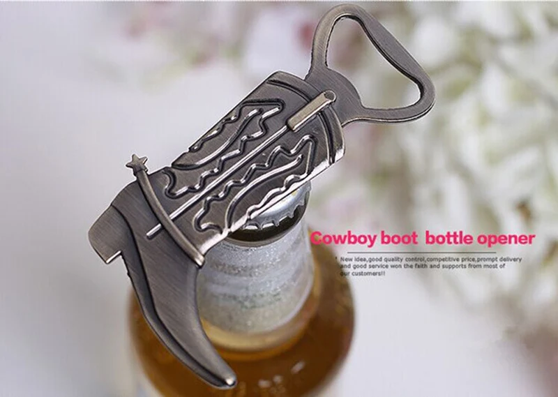 100pcs/LOT NEW ARRIVAL High Quality Western Wedding Party Favors &quotJust Hitched&quot Cowboy Boot Bottle Opener FREE SHIPPING | Дом и сад
