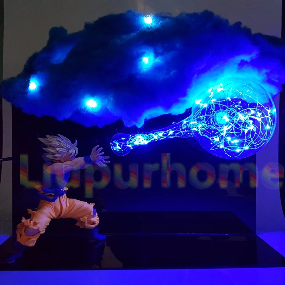 Dragon Ball Сон Гоку Kamehameha DIY светодиодные лампы, лампа Dragon Ball Z Goku Супер Saiyan, светодиодные облачные ночники для подарка