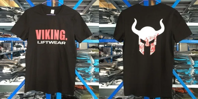 VIKING новая брендовая одежда тренажерные залы Tight футболка мужские фитнес футболка для мужчин Gyms футболка для фитнеса и занятий летние топы