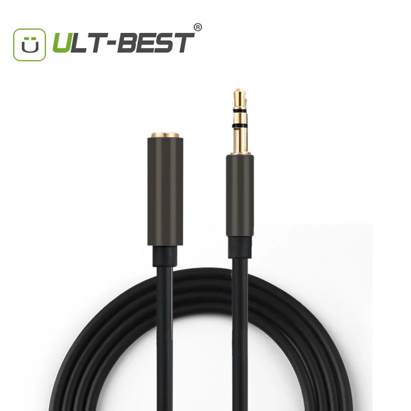 Кабель удлинитель ult best со штекером 3 5 мм и AUX длиной 1 м для Samsung Xiaomi MP3 плеера iPhone 6 6S