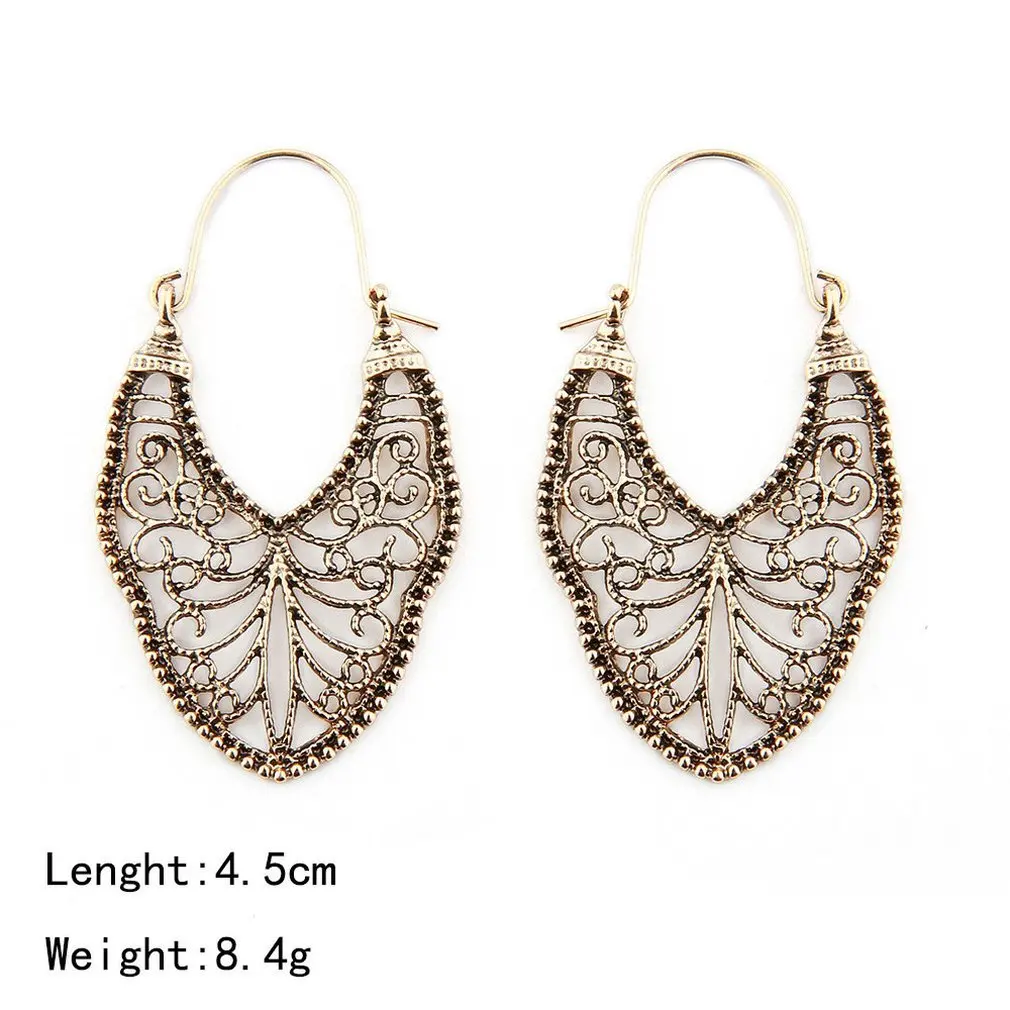 GENBOLI Римский узор женские серьги блестящий ушной крючок изысканные подвески