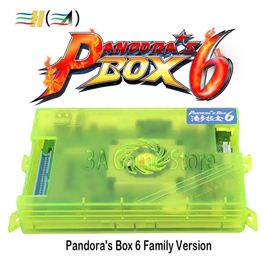 Pandora Box 6 1300 в 1 Pandora's материнская плата консоль семейная версия поддержка 3d игр