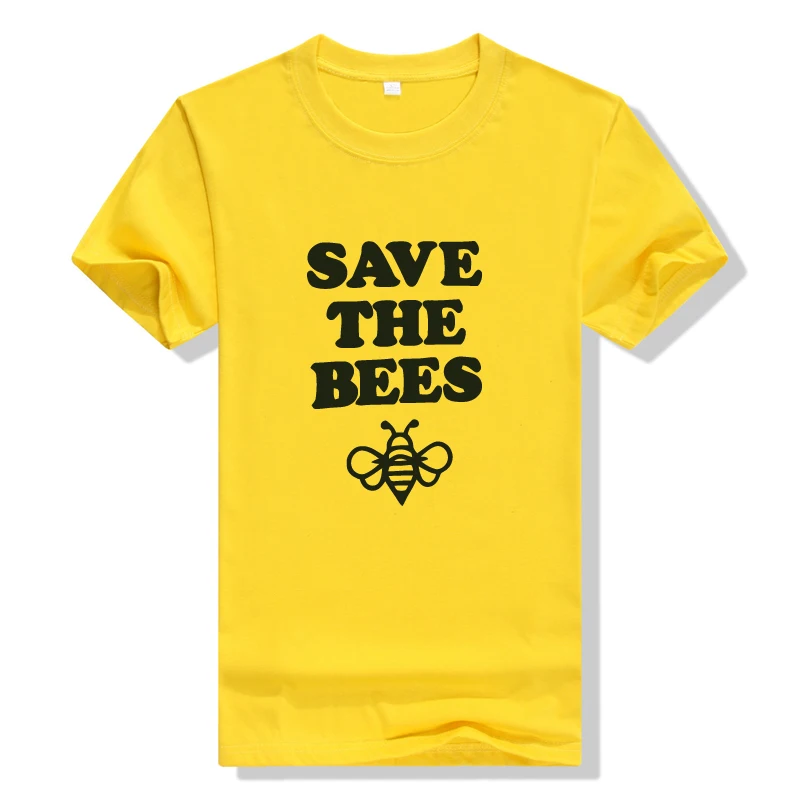 Лидер продаж футболка с надписью Save The Bees Женская Милая графическим принтом