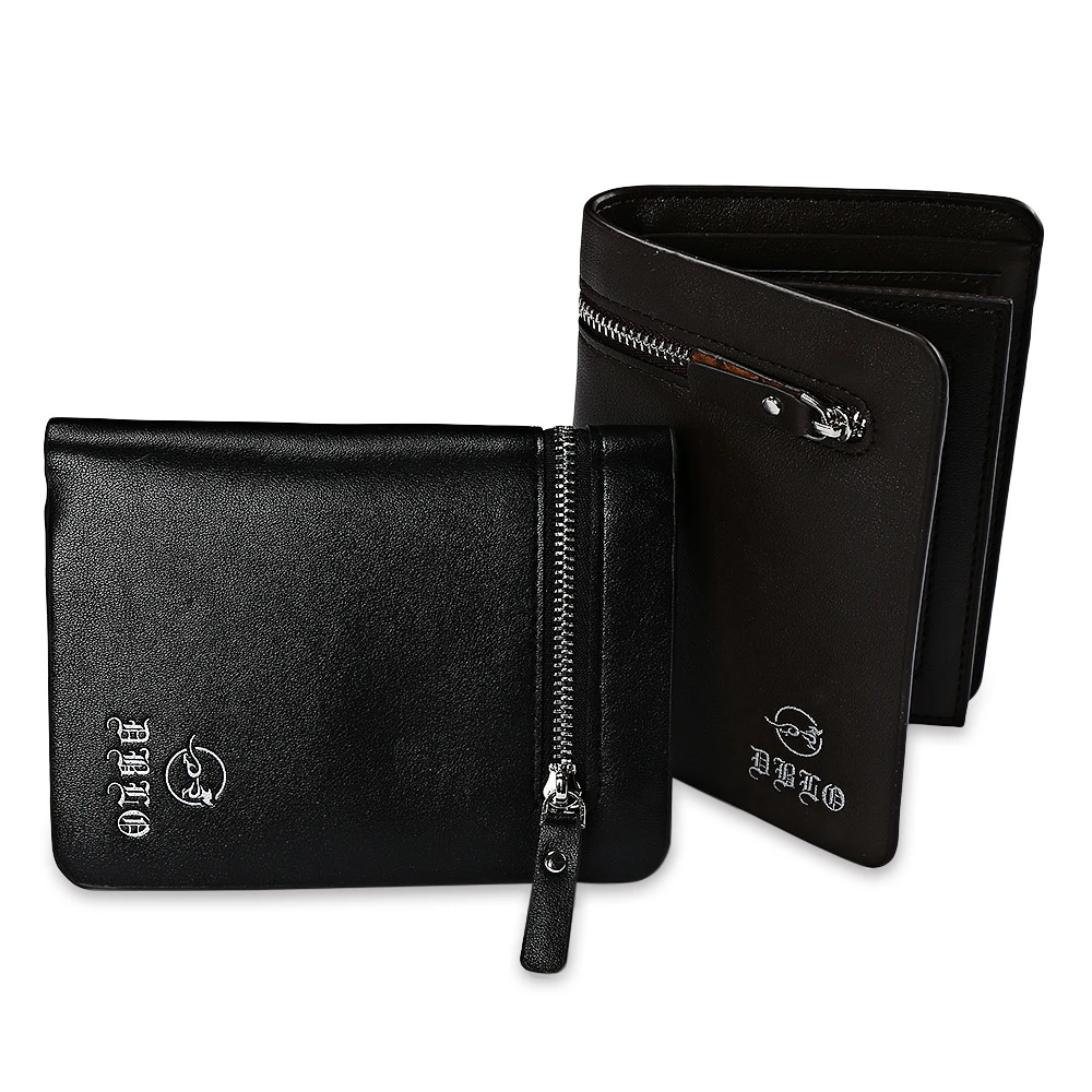 PU Бумажник Мужчины Повседневная Мода Короткие Кошельки для Монет Держателя