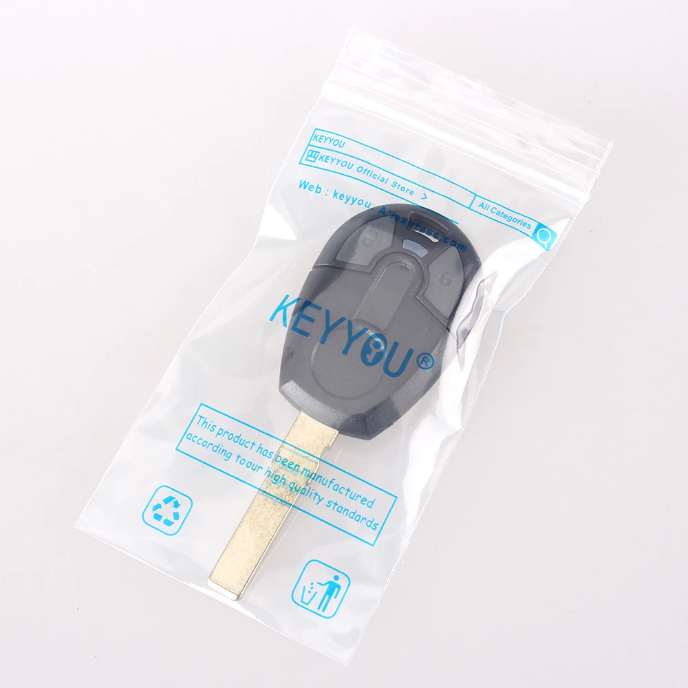 KEYYOU 2 кнопки дистанционного ключа автомобиля оболочки для Fiat Positron корпус для ключа с транспондером пустой чехол Замена
