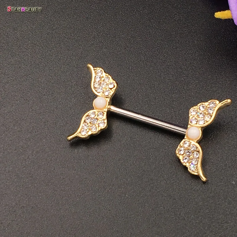 Starbeauty 2 шт./лот пирсинг для сосков с крыльями ангела Mamilo сексуальное женское