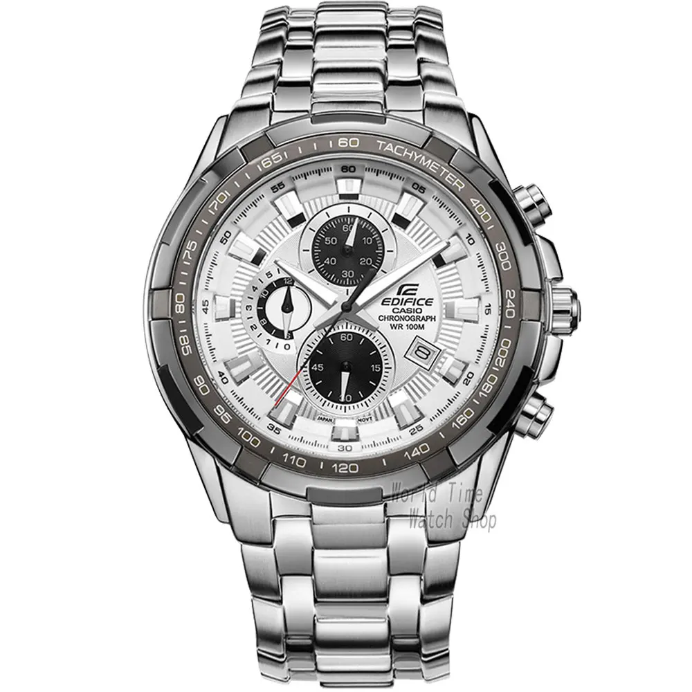 Часы Casio Edifice часы мужские лучший бренд класса люкс кварцевые часы водонепроницаемые световой хронограф мужские часы F1 гоночный элемент спортивные военные часы relogio masculino reloj hombre erkek kol saati ef539 - Цвет: EF539D7A-1