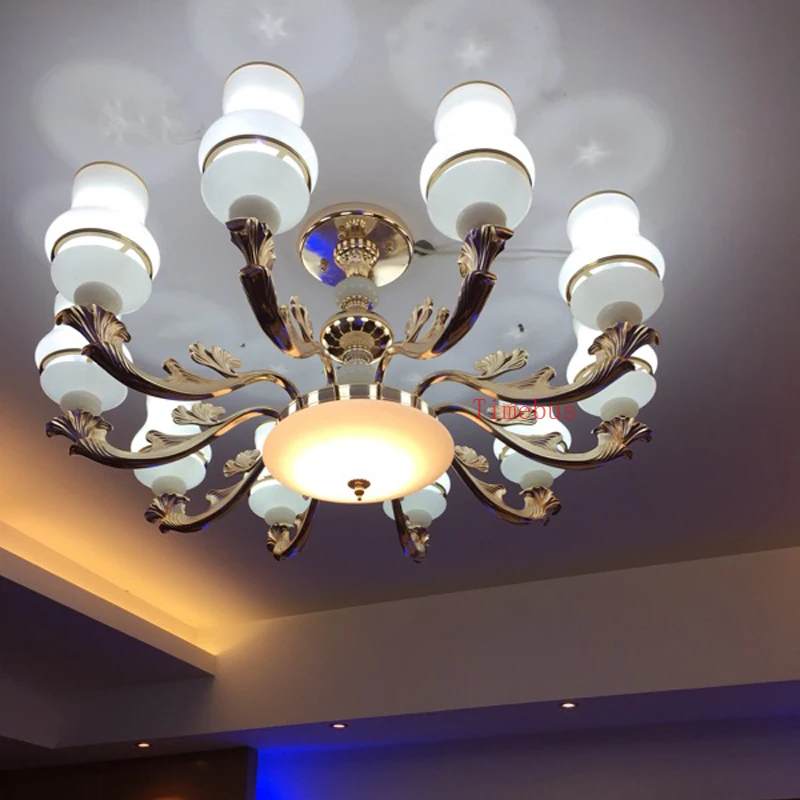 

European style living room ceiling lamp simple European zinc alloy home LED ceiling lamps hall bedroom dining room lighting