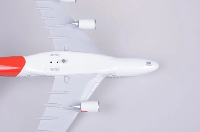 1/160 масштаб 50,5 см самолет Airbus A380 QANTAS авиакомпания Модель W светильник и колесо литой пластик Смола самолет для сбора подарков