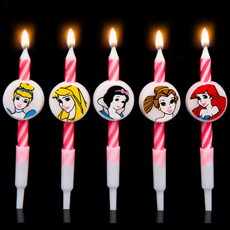 5 шт. Дисней Микки Минни Маус Дональд Винни пух искусство бездымные свечи для