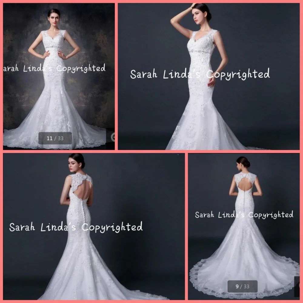 Новый Дизайн 2016 модные свадебные платья с рукавами крылышками Русалочки