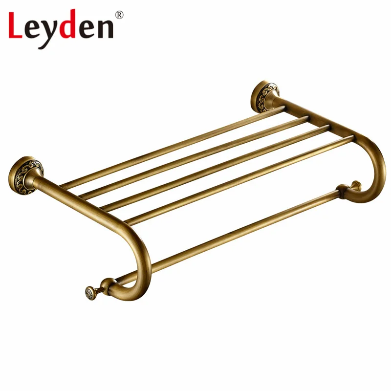 Antique Brass Leyden античная латунь/ORB кронштейн для банных полотенец винтажная вешалка для полотенец Настенный Держатель для полотенец матовый металлический аксессуары для ванной комнаты - Цвет: Antique Brass