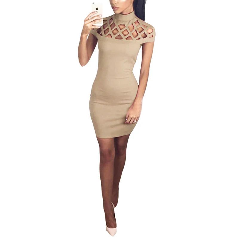 Облегающее мини-платье CALOFE черное облегающее платье с вырезом лодочкой и 2018 |