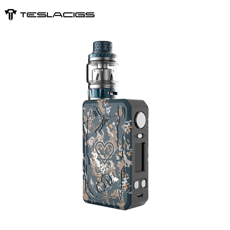 Оригинал Teslacigs Poker 218 TC Kit 218W покер бокс мод с 6 мл таллика Мини Танк Tesla электронная