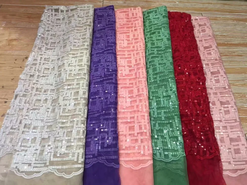 

2018 Latest Fashion Nigerian Laces Fabrics High Quality Ash African Laces Fabric Wedding African French Tulle Lace