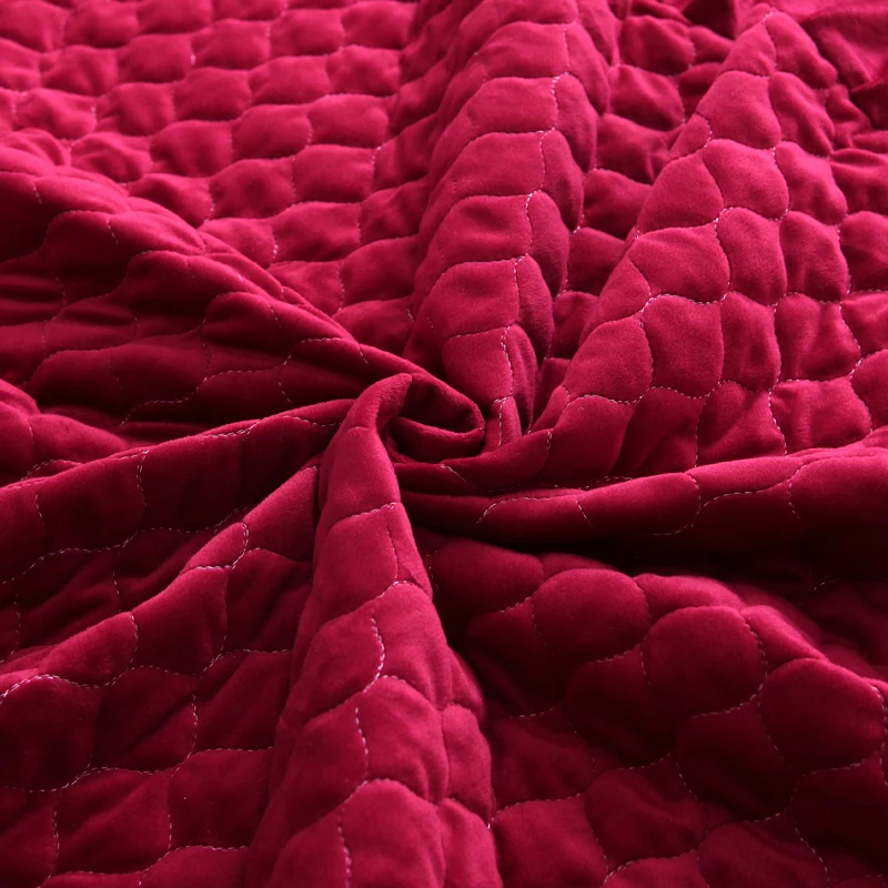 Флис Bedskirt покрывало близнец полный набор постельного белья Queen King покрывало красный Розово-серый ставка комплект наволочки для подушек, colchas para Кама Кувр Горит