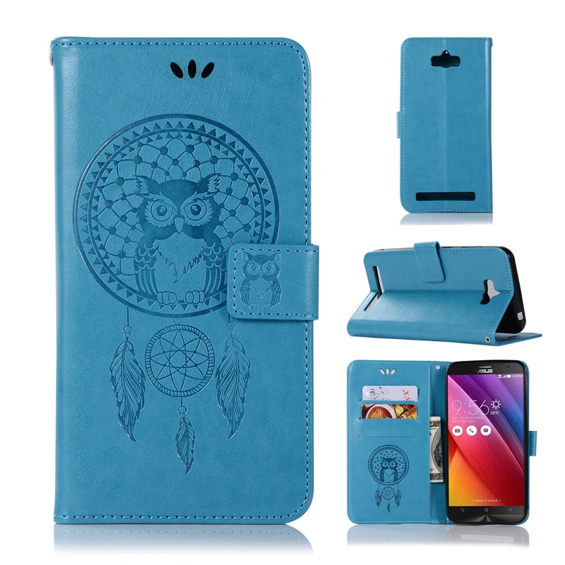 Coque Сова Бумажник чехол для Asus Zenfone Max ZC550KL Роскошные флип искусственная кожа + TPU