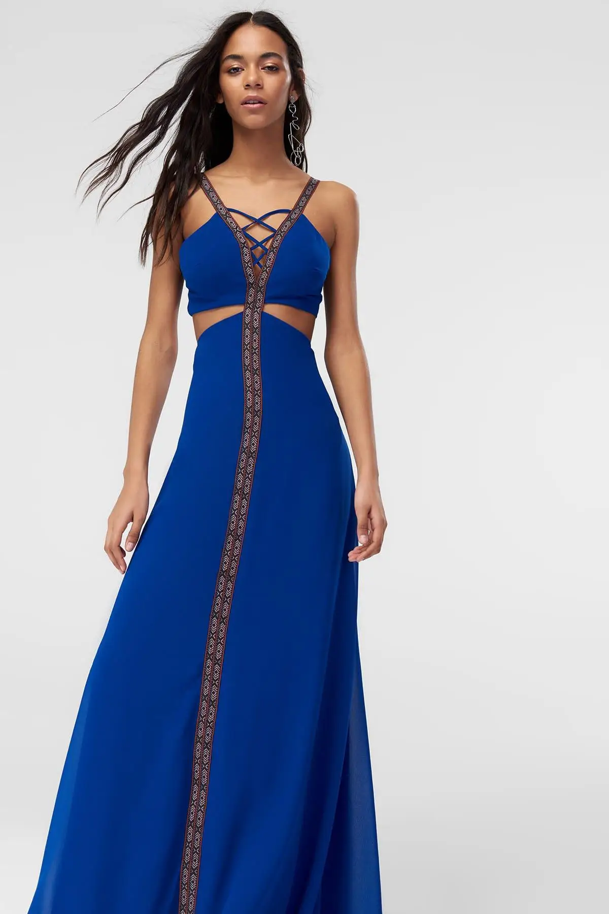 Trendyol Saks платье с вырезами TWOSS19EH0278|Женские платья| |