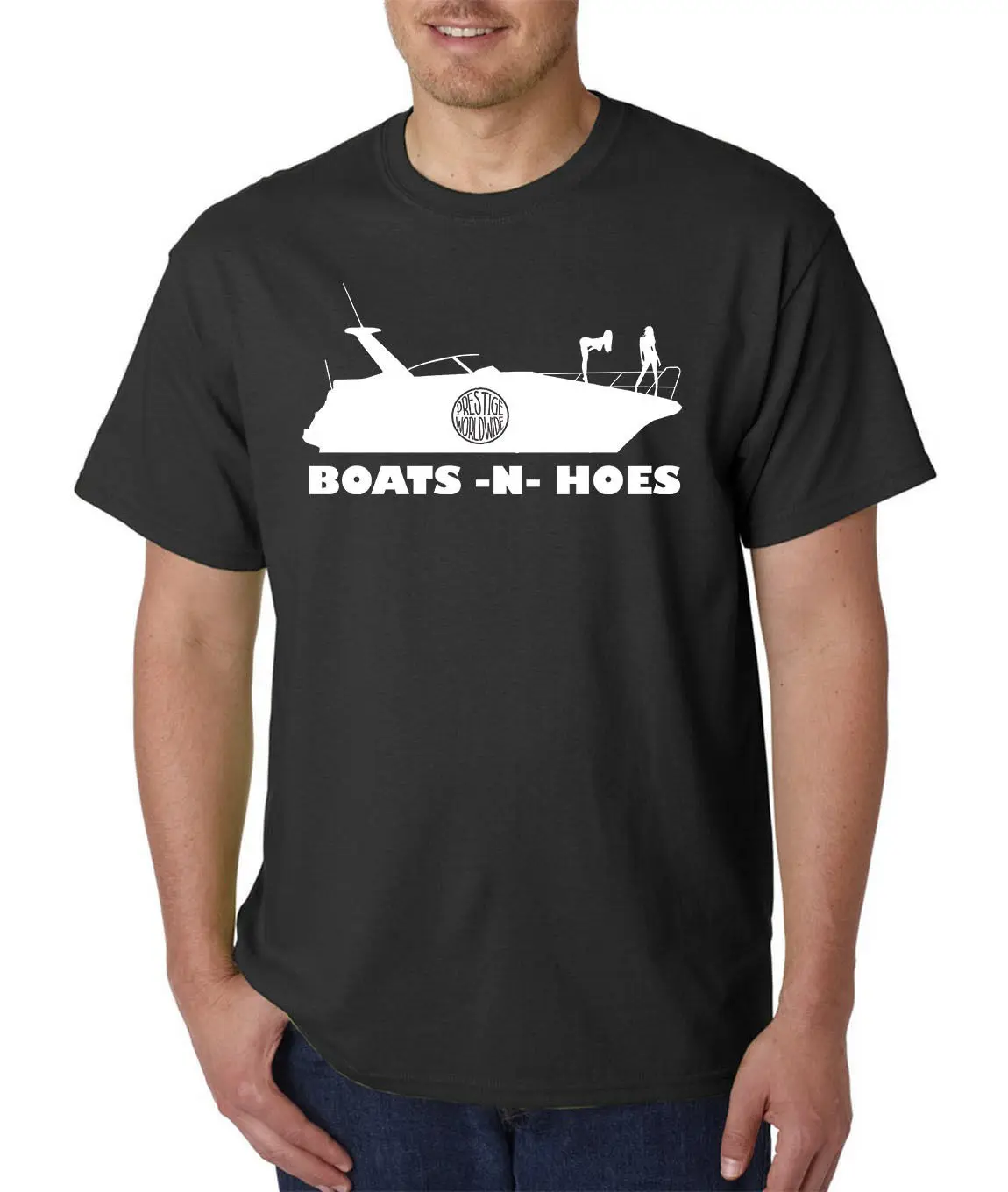 Модная крутая Мужская футболка 2019 с надписью Boats N Hoes Prestige Worldwide Step Brothers Will ferrella and