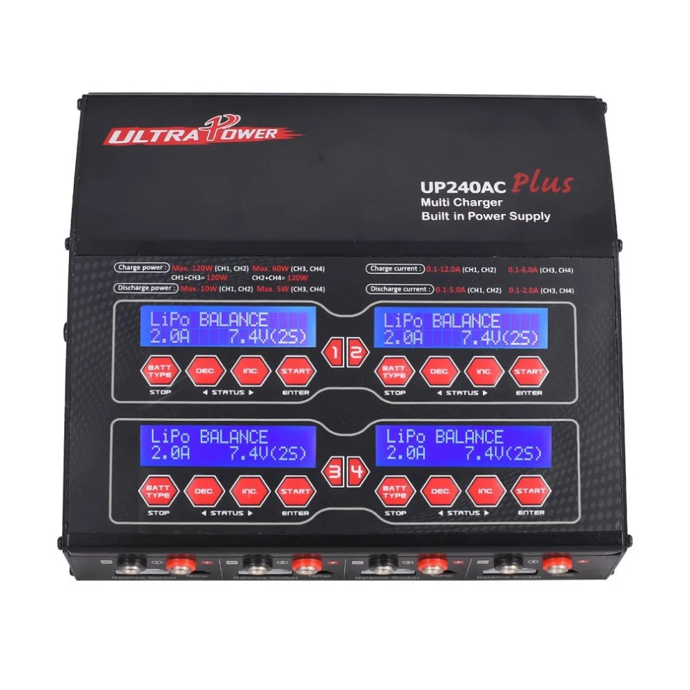 Ультра Мощность UP240AC плюс 240 Вт 4 двери Lilo LiPo/LiFe/NiMH/NiCD/Pb Батарея Multi баланс Зарядное