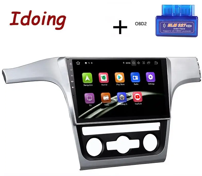 Standard with OBD Idoing " 2.5D 4G+ 64G gps навигация автомобиля Android9.0 мультимедиа плеер для Volkswagen Passat 2013 Аксессуары седан без dvd 2din - Цвет: Standard with OBD