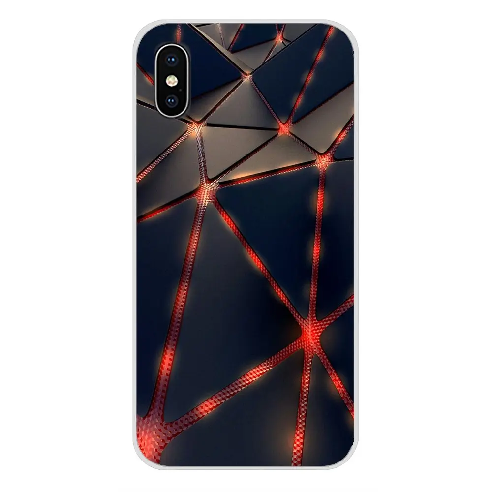 Прозрачный чехол из ТПУ для Huawei P Smart Mate Honor 7A 7C 8C 8X 9 P10 P20 Lite Pro Plus Cool Triangle Mosaic Ombre |
