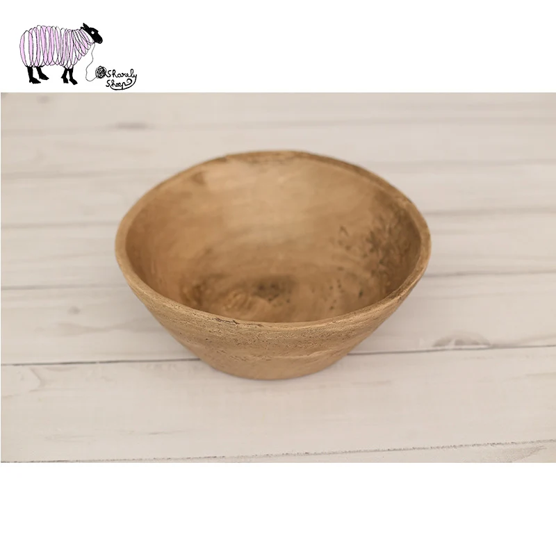 Retro Bowl Basket Newborn Photography Props Baby Photo Shoot Studio Posing Resin Bed fotografia Accessories | Детская одежда и
