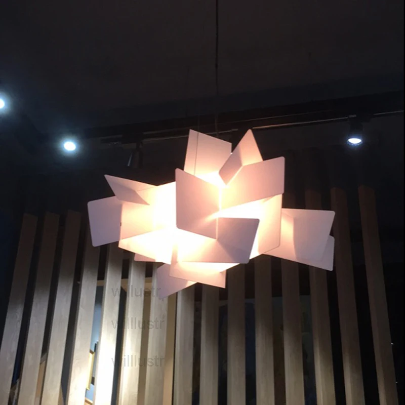 Lámpara colgante de Big Bang, luz de suspensión ENRICO, diseño FRANZOLINI, acrílico, blanco, rojo, para comedor, oficina, restaurante y Hotel