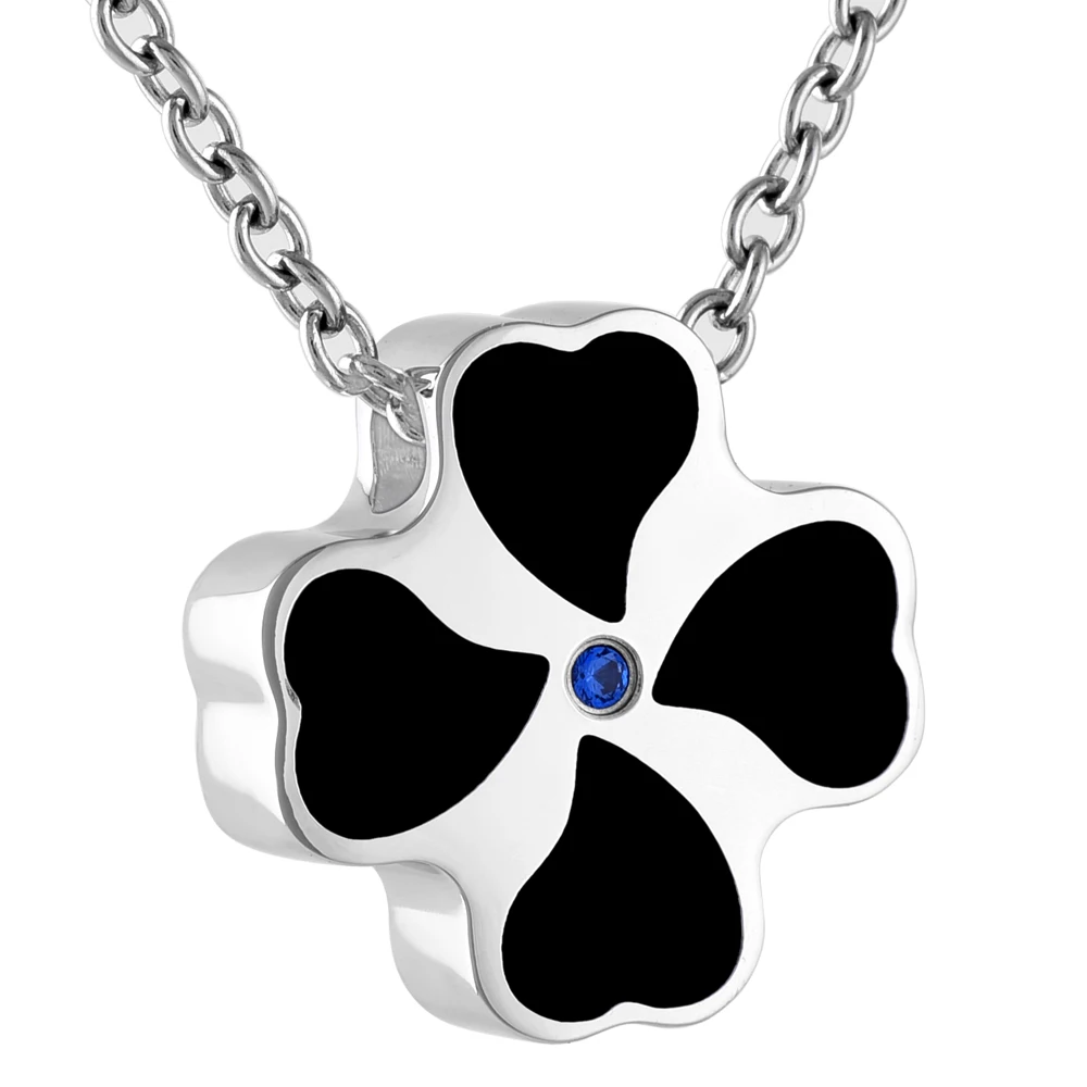

IJD9823 Women accessories human ashes holder keepsake hot selling 316L stainless steel cremation pendant urn necklace