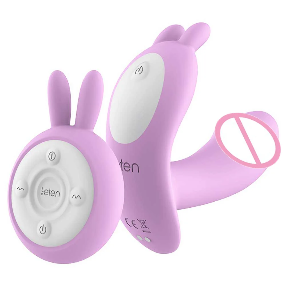 Leten 10 скоростей нагрева Вибратор клитор G-Spot Массажер дистанционное управление