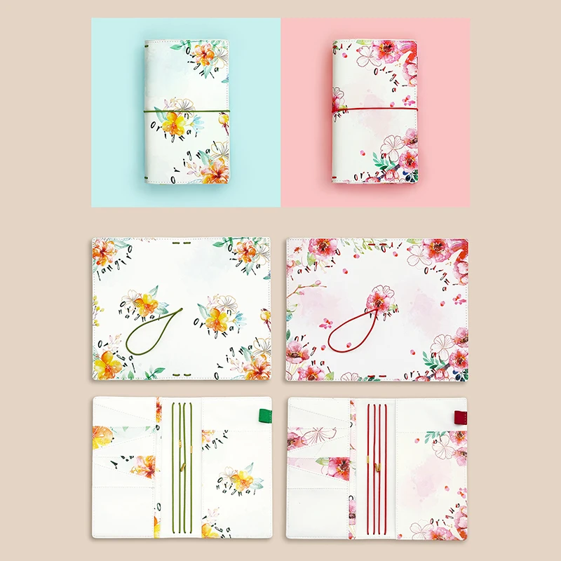 K & KBOOK 2018 Новый Kawaii цветочный ноутбук A6 дорожный блокнот дневник журнал кожаный
