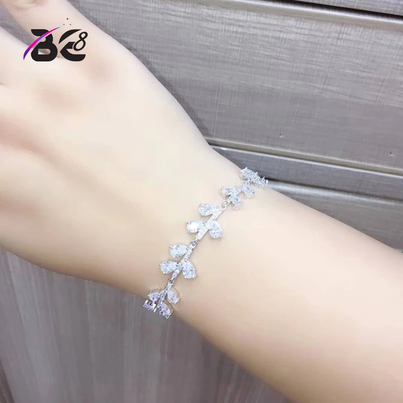 

Be 8 Latest Fashion AAA Cubic Zirconia Wedding Bracelets&Bangles for Engagement Gifts Pulseras Mujer Moda 2018 B112