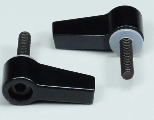 

2x black aluminum M4 Knob Thumb Screw L Shape Screw For 15mm Rod Rail Rig Clamp