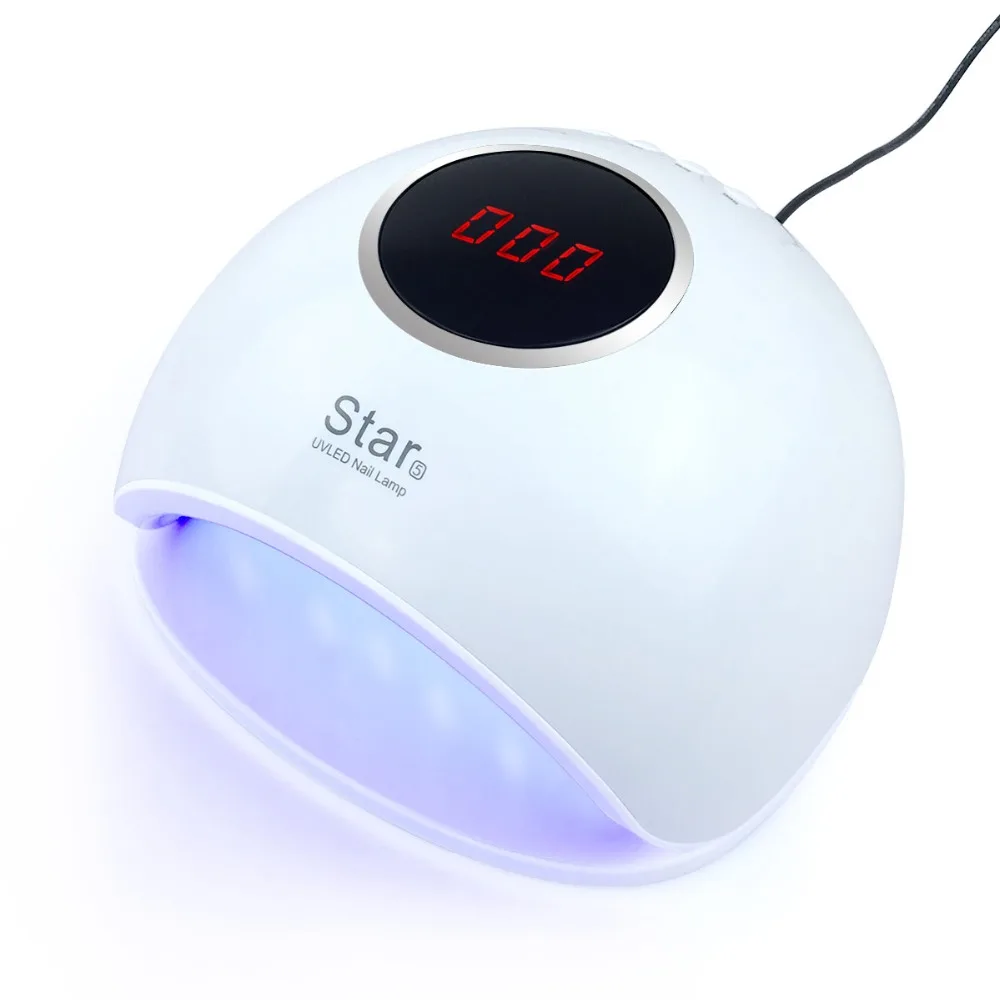 Star 5 UV LED Lamp For Nails Dryer Sun Light Manicure 72W Smart LCD Display All Gel Nail Polish Art Tools | Красота и здоровье